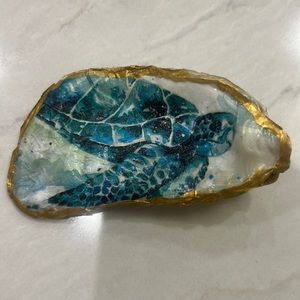 Hand Decorated Oyster Shell